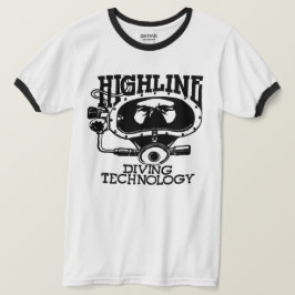 Camiseta Highline Diving Tech Retro (Logotipo Preto)