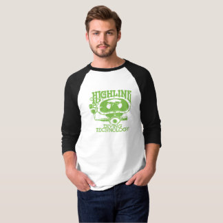 Camiseta Highline Diving Tech Retro (Logotipo Verde) 3/4