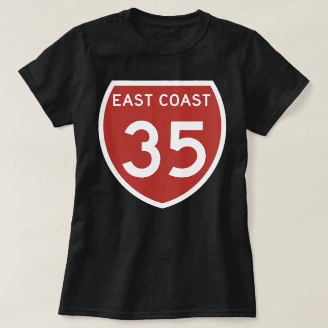 Camiseta Highway 35, Costa Leste, Nova Zelândia Classic T S (Frente do Design)