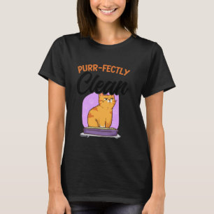 Camiseta Higiene Divertida de Pet Grooming Gato Meme Banho