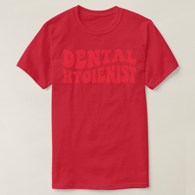 Camiseta Higienista Dental Dentista Hidrogenistas Retrodent (Frente do Design)