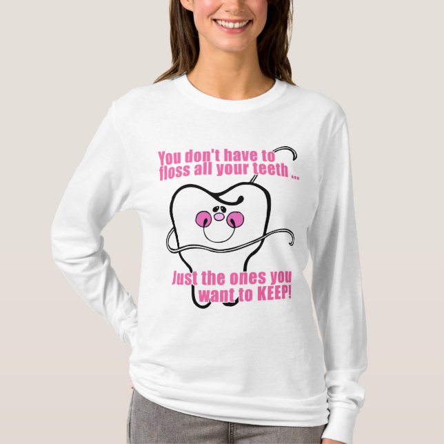 Camiseta Higienista dental engraçado (Frente)