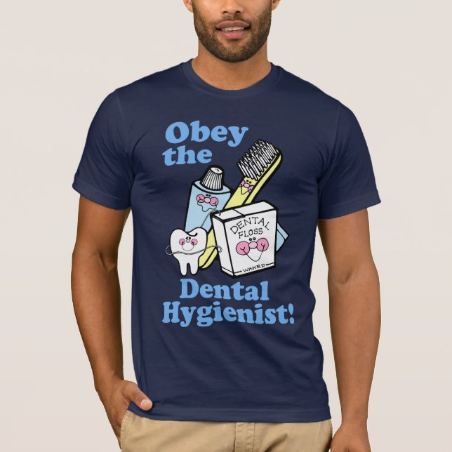 Camiseta Higienista dental engraçado (Frente)