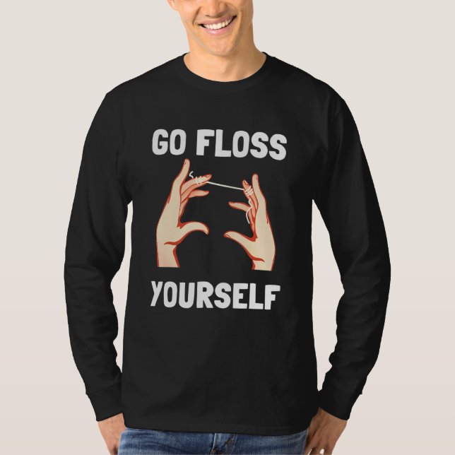 Camiseta Higienista dentária Dentista Go Floss YCourse (Frente)