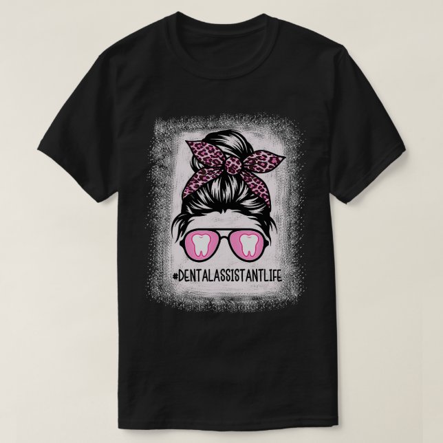 Camiseta Higienista dentária ou Assistente Mensagem Branque (Frente do Design)