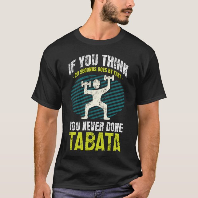 Camiseta Hiit do treinamento de Tabata Intervall cardio- (Frente)