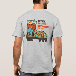Camiseta Hike More Worry Less Funny Camping T-Shirt