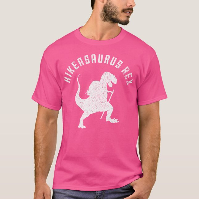 Camiseta Hikeasaurus Rex Funny Dinossaur T Rex Hiking (Frente)