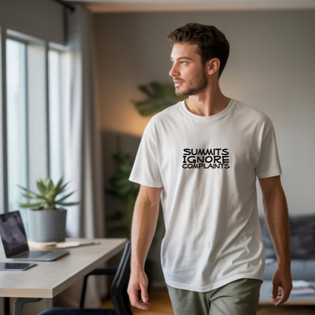 Camiseta Hiker camping humor black (Criador carregado)