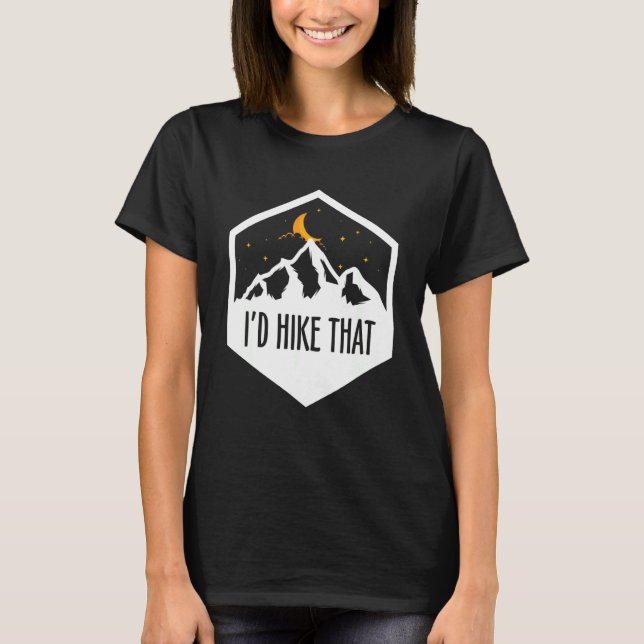 Camiseta Hiker de caminhada na montanha russa (Frente)