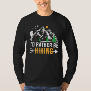 Camiseta Hiker de caminhada na montanha russa