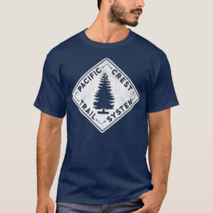 Camiseta Hiker Do Sistema De Trilha PCT Pacific Crest Para 