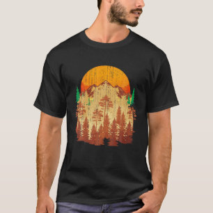 Camiseta Hiker Fall Autumn Árvores Montanhas Florestais ao