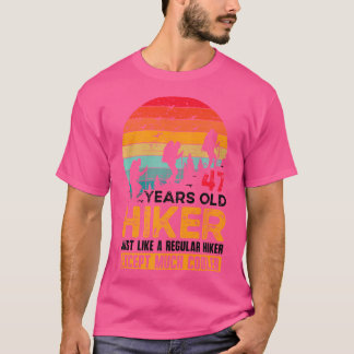 Camiseta Hiker Mountain, 47 Anos, De Aniversário, L