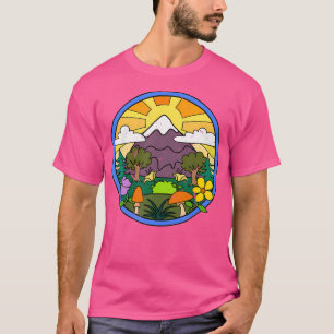 Camiseta Hiker Mountain Tree Camping Nature Hippie Camper N