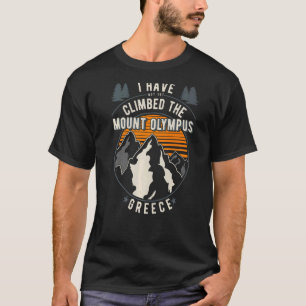 Camiseta Hiker Não Subiu O Monte Olimpo De Caminho Climátic