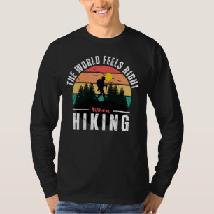 Camiseta Hikers De Acampamento De Montanha De Montanha Em P