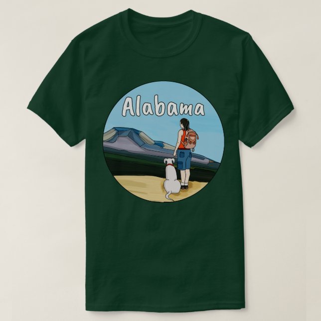 Camiseta Hiking Alabama (Frente do Design)