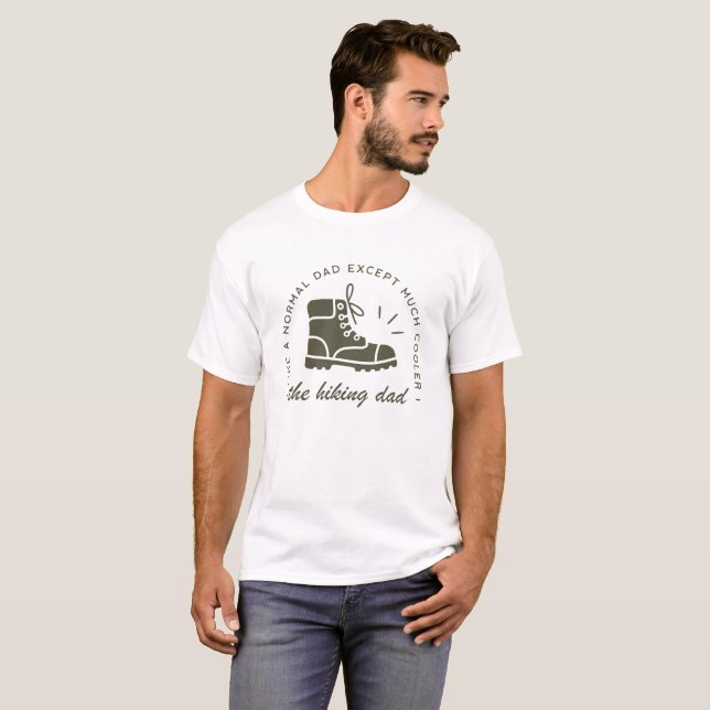 Camiseta Hiking dad funny hiker cool father (Frente Completa)