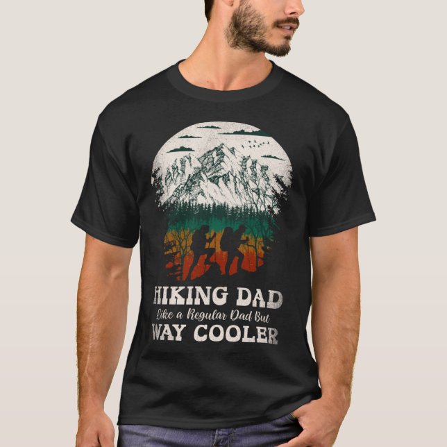 Camiseta Hiking Dad Like Regular But Way Cooler Camping Adv (Frente)