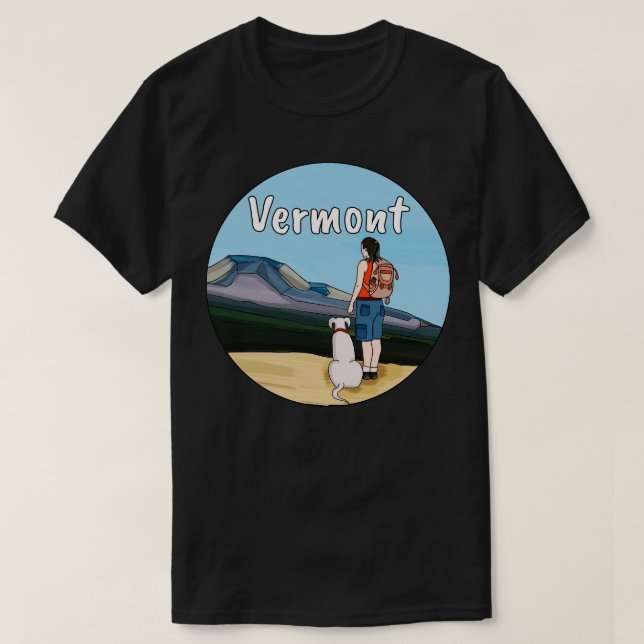 Camiseta Hiking Vermont (Frente do Design)