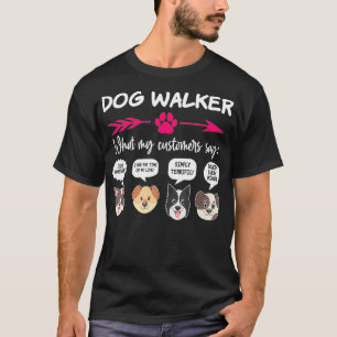 Camiseta Hilariant Dog Walker Oferece Pups Engraçado Cachor