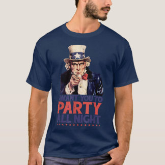 Camiseta Hilário 4 De Julho Tio Sam Quero Que Festejas