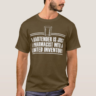 Camiseta Hilarious Bebendo Bartending