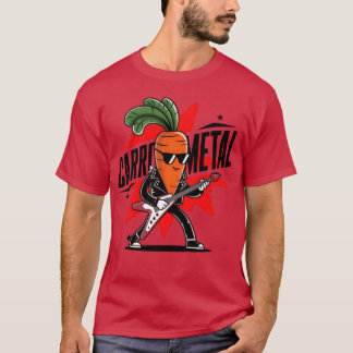 Camiseta Hilarious Carrot Metal Rock On withhis Metalhe fri