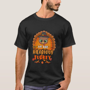 Camiseta Hilarious Costume Turkey Ação de Graças Cai Engraç