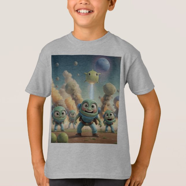 Camiseta Hilarious Farting Aliens (Frente)