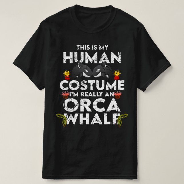 Camiseta Hilarious Orca Halloween Costume (Frente do Design)