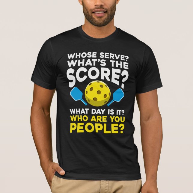 Camiseta Hilarious Pickleball cita Atletas Esportivos Humor (Frente)