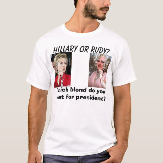 Camiseta Hillary4, giuliani-arrasto, Hillary ou Rudy? ,