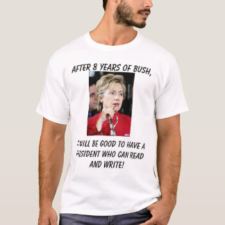 Camiseta Hillary4, será bom ter um presidente w…