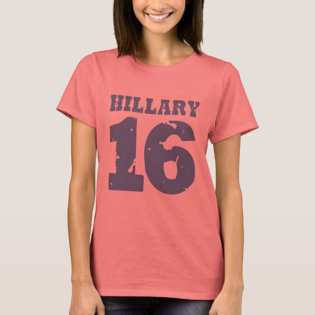 CAMISETA HILLARY 2016 UNIFORME DISTRESSED (Frente)