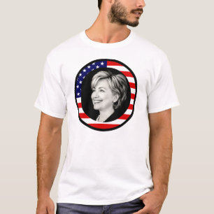 Camiseta hillary clinton : bandeira dos eua : pitoresca :