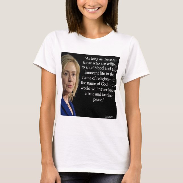 Camiseta Hillary Clinton Blood Religion Cote (Frente)