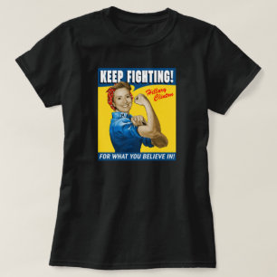 Camiseta Hillary Clinton continua lutando