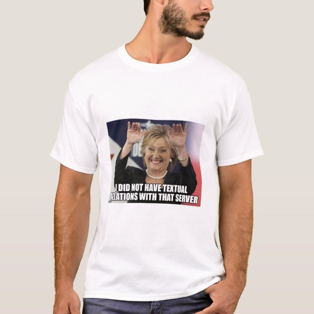 Camiseta Hillary Clinton - escândalo do email (Frente)