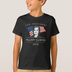 Camiseta Hillary Clinton para o presidente 2016