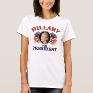 Camiseta Hillary Clinton para o presidente 2016
