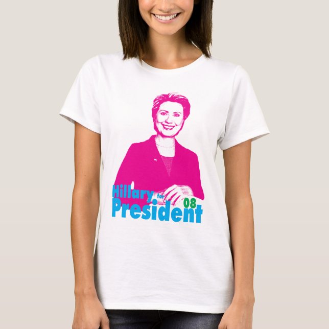Camiseta Hillary Clinton para Presidente (Frente)