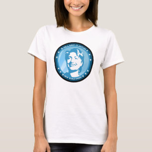 Camiseta hillary clinton (raios azuis)