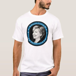Camiseta hillary clinton : raios azuis :