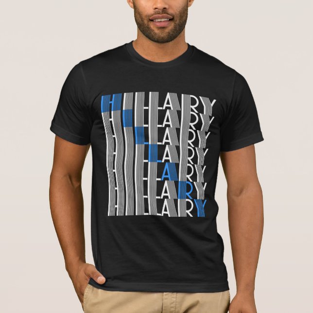 Camiseta hillary clinton textual (Frente)