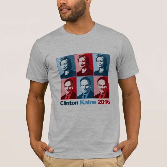 Camiseta Hillary Clinton Tim Kaine 2016 (Frente)