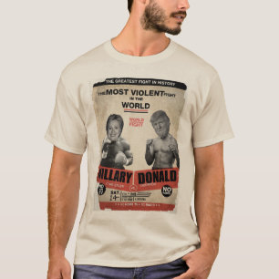 Camiseta Hillary Clinton vs Donald Trump T-shirt Engraçada