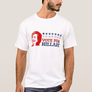 Camiseta hillary de votação relâmpago