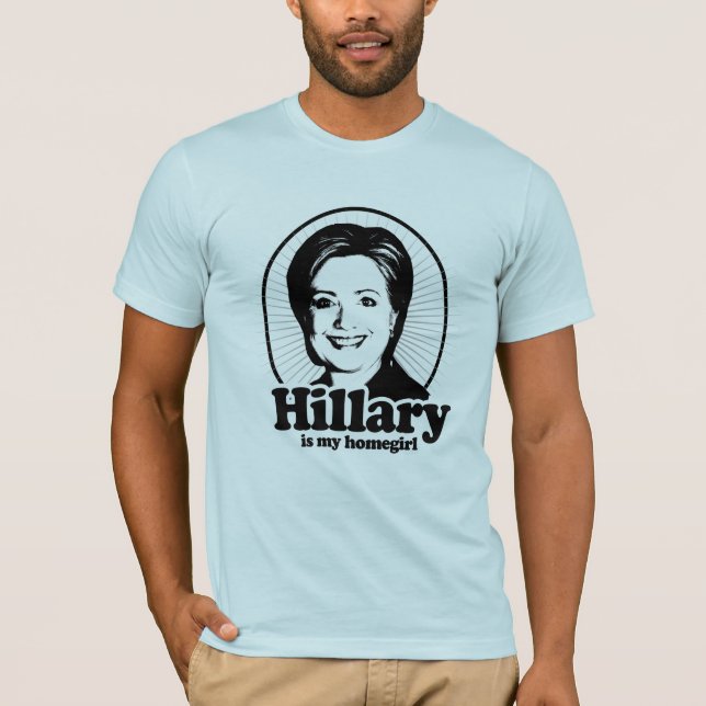 CAMISETA HILLARY É MEU HOMEGIRL - .PNG (Frente)